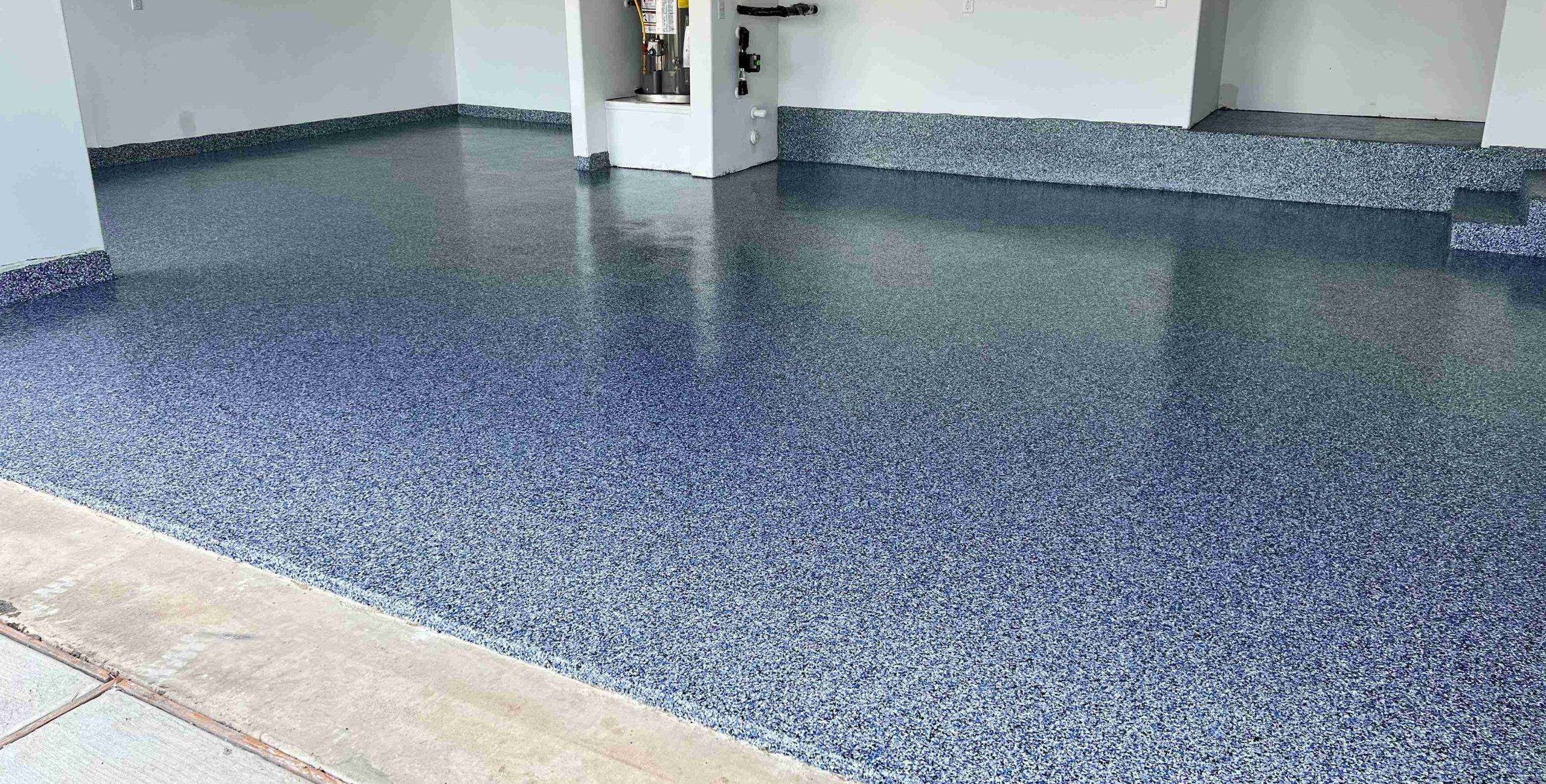 Finished epoxy garage floor coating in Callaway, FL
